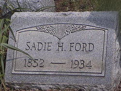 Sarah “Sadie” <I>Hunter</I> Ford 