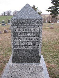Sarah E <I>Rutledge</I> Detrick 