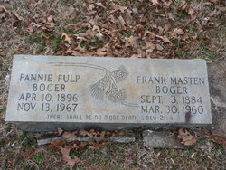 Fannie Florence <I>Fulp</I> Boger 