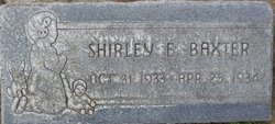 Shirley Elizabeth Baxter 