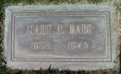 Mary E <I>Jackson</I> Baer 