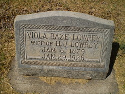 Viola Jane <I>Baze</I> Lowrey 
