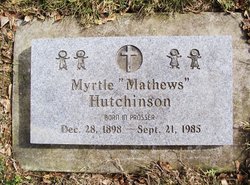 Myrtle <I>Mathews</I> Hutchinson 