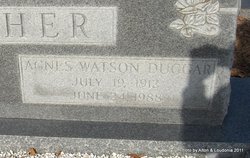 Agnes Watson <I>Duggar</I> Dasher 
