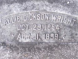 Allie <I>Dickson</I> Wright 
