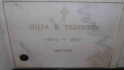 Julia <I>Burke</I> Pedersen 
