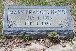 Mary Frances Hand 