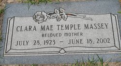 Clara Mae <I>Temple</I> Massey 