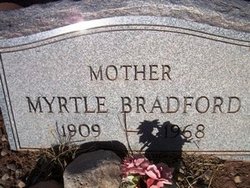 Myrtle <I>Christopher</I> Bradford 