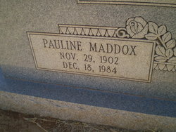 Pauline <I>Maddox</I> Denham 