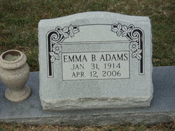 Emma Beatrice <I>Elam</I> Adams 