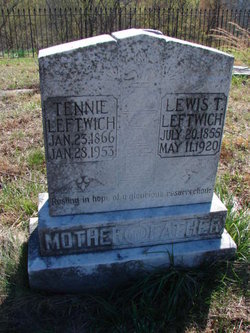 Tennessee Frances “Tennie” <I>Ensor</I> Leftwich 