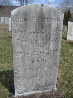 Jane <I>Edgerton</I> Brown 