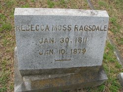 Rebecca <I>Moss</I> Ragsdale 