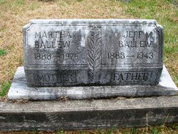 Martha Ann <I>Patterson</I> Ballew 