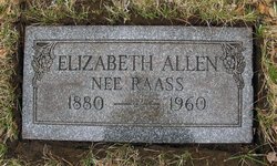 Elizabeth <I>Raass</I> Allen 