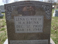 Lena Gertrude <I>Burkholder</I> Brunk 