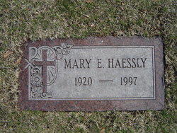 Mary E “Betty” <I>Thompson</I> Haessly 