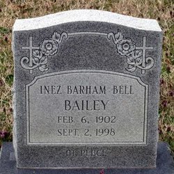 Inez Barham <I>Bell</I> Bailey 