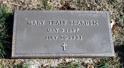 Mary Elizabeth <I>Teaff</I> Bearden 