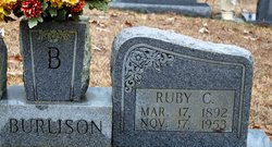 Ruby C. <I>Rowe</I> Burlison 