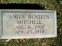 Anita Louisa <I>Benteen</I> Mitchell 