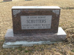 Georgia Corine <I>Walker</I> Schutters 