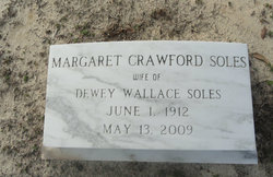 Margaret Abigail <I>Crawford</I> Soles 