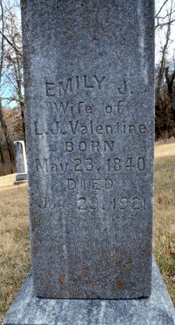 Emily Jane <I>Walker</I> Valentine 