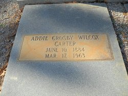 Addie <I>Crosby</I> Wilcox Carter 