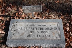 Alice Gertrude “Gert” <I>Hammett</I> Ausmus 