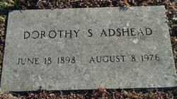 Dorothy Sarah <I>Macomber</I> Adshead 
