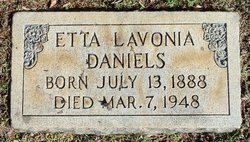 Etta Lavonia <I>Smith</I> Daniels 