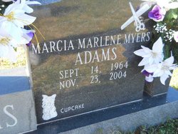 Marcia Marlene <I>Myers</I> Adams 