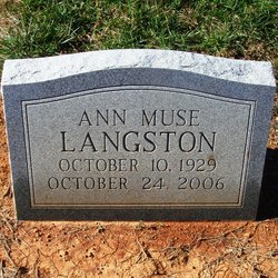 Annelle “Ann” <I>Muse</I> Langston 
