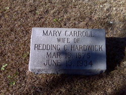 Mary <I>Carroll</I> Hardwick 