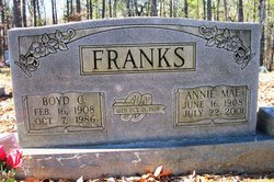 Annie Mae <I>Abrams</I> Franks 