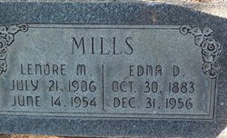 Edna <I>Dennis</I> Mills 