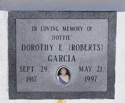 Dorothy Elizabeth “Dottie” <I>Bethel</I> Garcia 