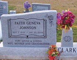 Faith Geneva <I>Johnson</I> Clark 