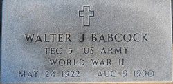 Walter J Babcock 