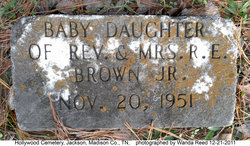 Infant Daughter Brown 