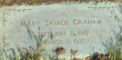 Mary Louise “Molly” <I>Savage</I> Graham 