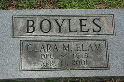 Clara Mae “Tabby” <I>Elam</I> Boyles 