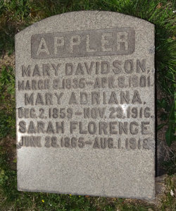 Mary A <I>Davidson</I> Appler 