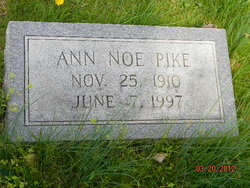 Anna Lee <I>Noe</I> Pike 