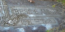 Bessie B “Bess” <I>Froman</I> Amrine 