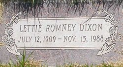 Lettie Vilate <I>Romney</I> Dixon 