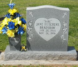 Jane <I>Hutchens</I> Bradshaw 
