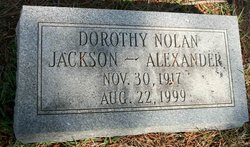 Dorothy <I>Jackson</I> Alexander 